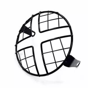 범용 오토바이 헤드라이트 그릴 가드 교체 라이트 커버 액세서리 장식 보호 금속 원형 레트로 5.75 인치