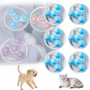 세탁용 반려동물 털 제거기 2026년 업그레이드된 세탁기 고양이 및 개털 보푸라기 캐처용 6개파란색