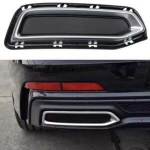 Audi A6 SLINE C8 Avant 2019 용 자동 후면 배기 머플러 테일 스로트 파이프 커버 트림 교체