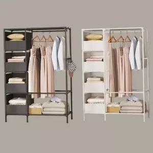 [라일리생활건강] Rly 선반형 드레스 스탠드 철제 파이프 행거 다용도