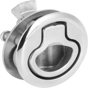 Acouto 316 스테인리스 스틸 마린 플러시 풀 래치 보트 해치 핸들 데크 커버 도어 잠금 액세서리 하드웨어