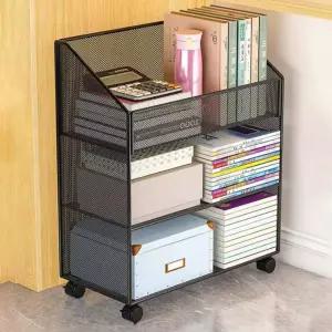 도서 달린 바퀴 책꽂이 북트레이 철제 캐비닛 바퀴달린