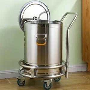 스텐 들통 식당 국통 수레 대형 급식 구르마 받침대 육수통