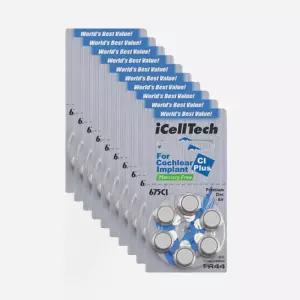 아이셀텍 인공와우 배터리 코클리어 메델 AB 칸소 보청기 배터리 675CI(60알)