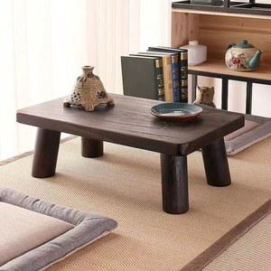 좌식 호족반 찻상 소반 검정 차탁 티테이블 스텐상 대추색 테이블 매트 정사각 미니교자상