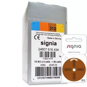 보청기 배터리 시그니아 40알 312번 갈색 밧데리 건전지