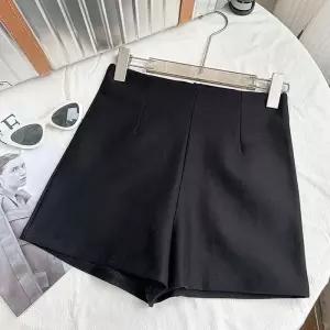 [라일리여성의류] Rly 하이웨이스트 스판 반바지 숏팬츠 블랙 반바지 세