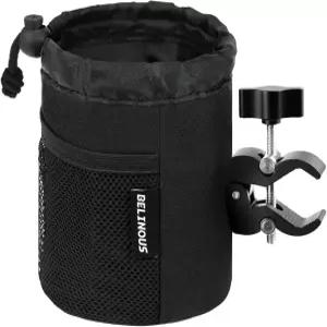 벨리누스 모터사이클 컵 홀더 0.751.5인치 악어 클램프 메시 포켓이 있는 최대 24온스 음료 자전거 ATV용