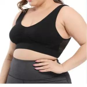 [라일리여성언더웨어] Rly 빅사이즈 헬스 브라탑 밀착형 서포트 피트용 룩