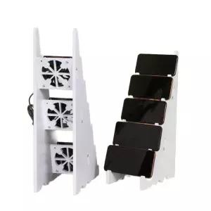 계단식 멀티 휴대폰 게임 냉각 팬 주식 코인 거치대 스탠드 라이브 전시