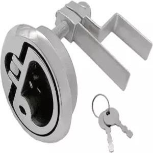 ISURE MARINE 등급 316 스테인리스 스틸 보트 바닥 버클 해치 래치 플러시터닝 트 핸들 잠금 스타일 2개의