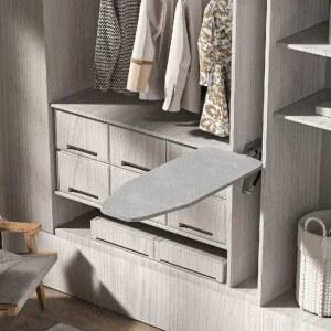 인출식 다리미판 가정용 옷장 오 텔 장착 회색 다리미대 측면 드레스룸 서랍식 대형