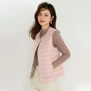 [라일리여성의류] Rly 여성 덕다운 패딩조끼 오리털 경량 다운 6색