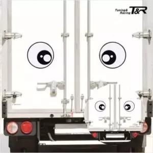 [CAR] 왕눈이 하이빔 스티커 중형 2P 자동차 야간운전