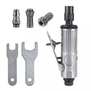 공압 에어루터 휴대용 직선형 소형 연마기 실버 연마 공압식