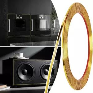 JSIWOTH 20피트 x 1/8인치 필 앤 스틱 몰딩 트림 유연한 자가 접착 백스플래시 미러 타일 가장자리 장식