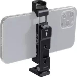 2개의 콜드 슈즈가 장착된 메탈 폰 삼각대 마운트 3개의 조절 가능한 시야각수직 수평 및 45° 기울기