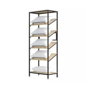 거치대 수납대 대 목베개 다층형 상품 경사 진열대