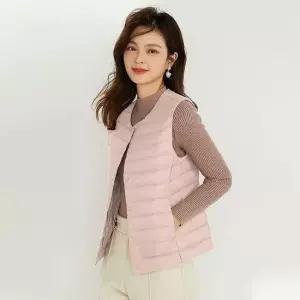 [라일리여성의류] Rly 여성 덕다운 패딩조끼 오리털 경량 다운 6색