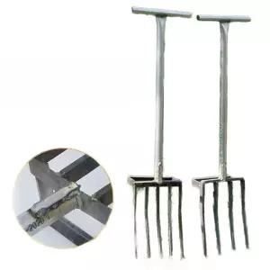 도라지창 호크 삼지창 밭갈이 삽쇠 마늘 포크 소똥 스틸 강력 캐기 절약 10