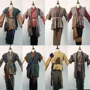 민속촌 각설이 복장 조선시대 공연용 연극 전통 한복 촬영 천민 조선 공연 스타일 누더기