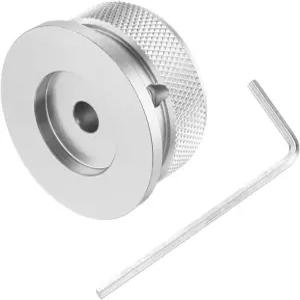 메카닉시티 알루미늄 포텐셜미터 노브 1/4 x1.5 유니버설 탑햇 볼륨 톤 조절 기타 베이스용 나사 세트 실버