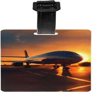선셋의 비행기 여행용 수하물 태그 인쇄 크루즈 공항 귀여운 식별자