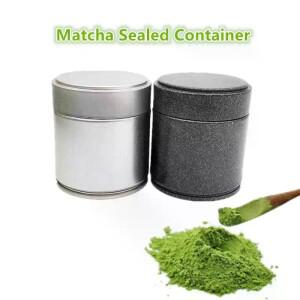 휴대호환용 미니 말차 가루 캔  철판 차 밀폐 호환용기 향신료 보관함 주방 도구 가정호환용