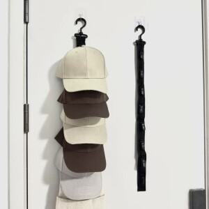 8개 클립 야구 모자 보관 랙 홀더 다기능 정리기 컬렉션 훅 장치 문 옷장 행거
