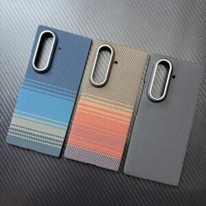 삼성 호환 갤럭시 Z 폴드 8 7 6 5 5G호환용 맥세이프 마그네틱 아라미드 카본 파이버 케이스 초경량 울트라