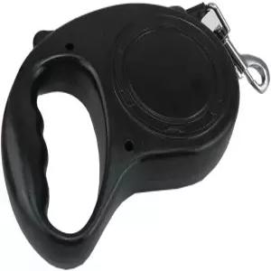 유톤 16피트 5M 애완견 고양이 강아지 접이식 목줄 견인 로프 워킹 리드 목줄블랙