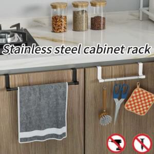 수건걸이 문걸이 선반 도어 타월 바 스테인리스 스틸 욕실 주방 캐비닛 욕실호환