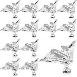 HONMEET 20개 박스 앤티크 피트 가구 코너 프로텍터 가드 소박한 주얼리 케이스 빈티지 번 아연 합금 다색