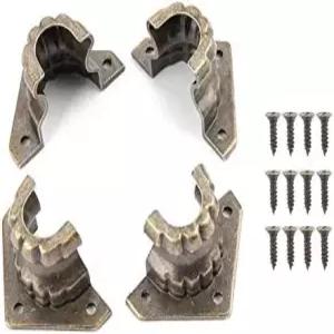 가구 캐비닛 및 보석함을 위한 가로사 앤티크 비스트 모양 코너 프로텍터 ？ 아연 합금 장식 박스 피트(8개