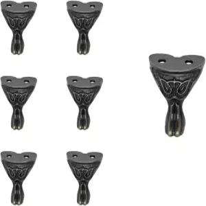 WEAXIO 10pcs 앤티크 스타일 박스 가구 다리 - 빈티지 주얼리 나무 선물 캐비닛 케이스용 하드웨어 모서리