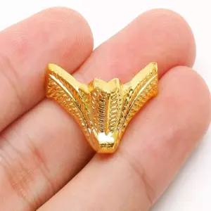 조르페터 24개 앤티크 황동 상자 다리 나무 케이스 보석 보관함 발 모서리 보호대 장식 스타일2 골드