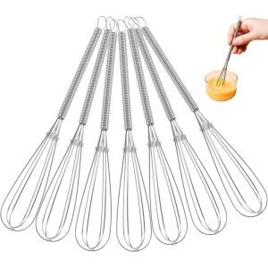 편안한 혼합을 위한 비보티 7pcs 스테인리스 스틸 헤어 컬러 거품 염색기 살롱 도구. 미끄럼 방지 손잡이를 DIY 도구로 달걀 크림에 다용도로 사용할 수 있습니다