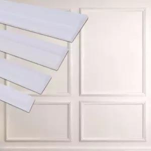 Soengsau 필 앤 스틱 액센트 벽 몰딩 9.8피트 x 0.78인치 자가 접착 의자 레일 트림으로 인테리어 장식용