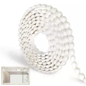 벽 장식용 10피트 유연한 몰딩 트림 필 앤 스틱 타일 목재 패널용 DIY 콜크 스트립 그림 거울 창틀 캐비닛