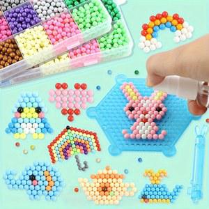 호환 워터 미스트 매직 비즈 세트, 생생한 색상과 끝이없는 공예 아이디어, 창의력 발굴, 하에게 완벽한, 1000
