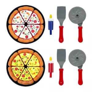 소프트 피자 2종 소꿉놀이 장난감 손자선물 키즈까페 육아방 어린이용 유치원 유아용