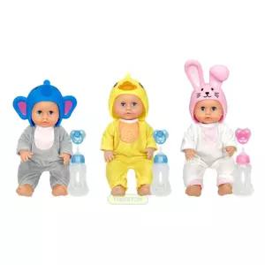 말랑말랑 애니멀모자 베이비 인형 3종 4세 아기장난감 여아 5세 어린이선물 역활놀이