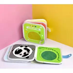 촉감놀이 헝겊책 가축 야생 2종 애기장난감 애착인형 아기선물 유아교구 소근육발달