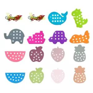 동물 탈것 과일 소프트 실꿰기 소근육교구 수료식선물 돌아기장난감 키즈놀이방