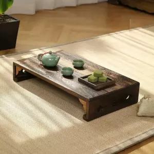 소형 테이블 미니 다도 낮은 카페 다다미 접이식 좌식 원목 티테이블