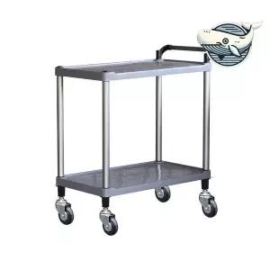스틸 미용 2단 소형 그레이 실용 식당 정리 가정용카트 주방카트