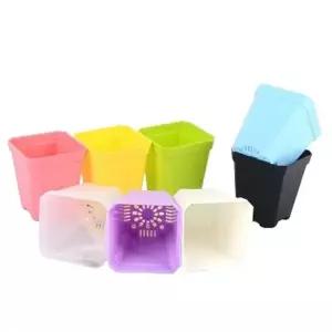 깔끔한 사각 미니화분 플라스틱 소형 인테리어화분 거