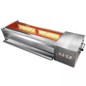 대형 0.8m 12관 구이기 상업용 불판 2제어 건조구 그릴 단일 바 인버터 꼬치구이 전기