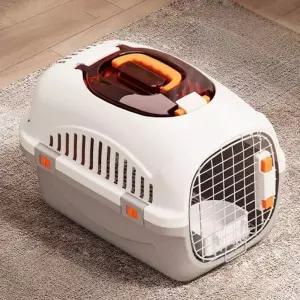 고양이 가방 비행 상자 휴대용 외출 스트레스 방지 애완견 자동차 체크인 우주 캡슐 개 케이지
