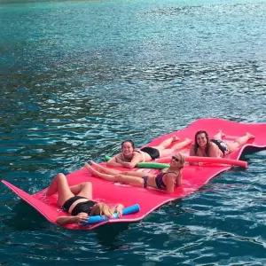 제이코 물놀이 물위침대 물침대 담요 침대 수영장 수영매트